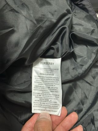 Abrigo Burberry Negro Multicolor