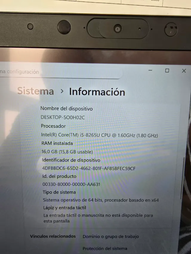 Portátil HP Elitebook 830 G5 Plata