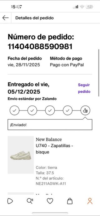 New Balance 740 Beige/Blanco