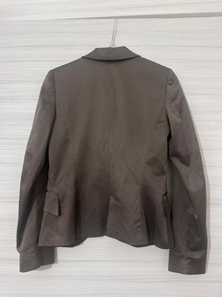 Giacca Zara marrone effetto raso tg S