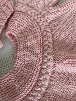 Conjunto bebé: Jersey y 2 capotas rosa