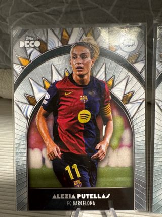 2 Cartas Fútbol Femenino FC Barcelona Topps Deco