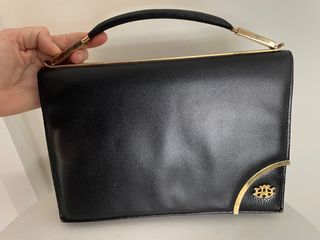 Bolso Negro Piel Vaca Argentina