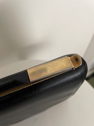 Bolso Negro Piel Vaca Argentina