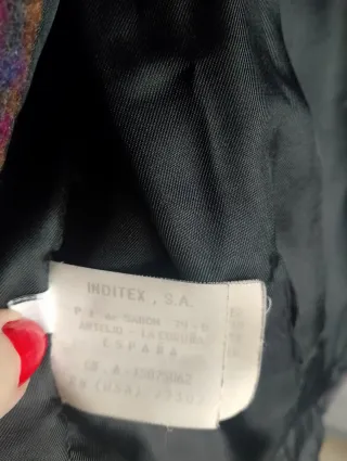 Cazadora de paño mujer cuadros