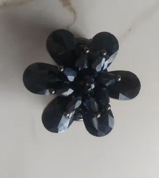 Conjunto collar y pulsera hojas cristal Anillo