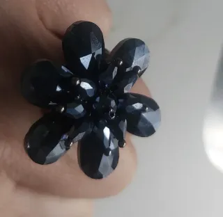 Conjunto collar y pulsera hojas cristal Anillo