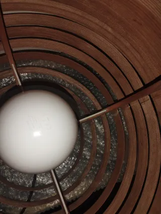 Lámpara Colgante Nórdica Madera