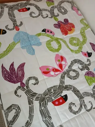 Edredón acolchado 90x190.