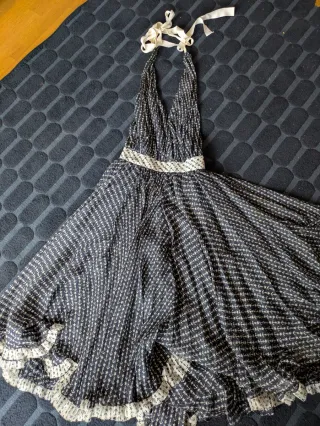 Vestido de seda de Dolce & Gabbana Azul Marino