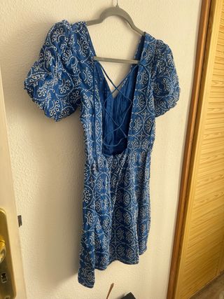 Vestido Mango Azul Talla S