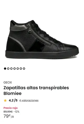 Botín Geox Blomiee Mujer Talla 41 Negro