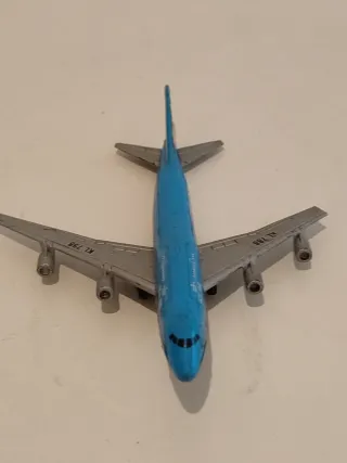 Lote avión y dos helicópteros juguete vintage