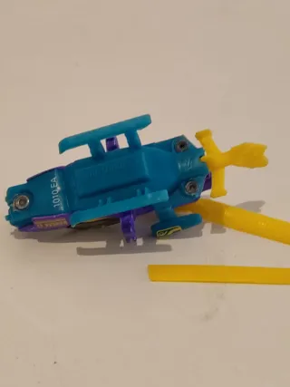 Lote avión y dos helicópteros juguete vintage