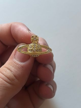 Pendientes de planeta con circonitas