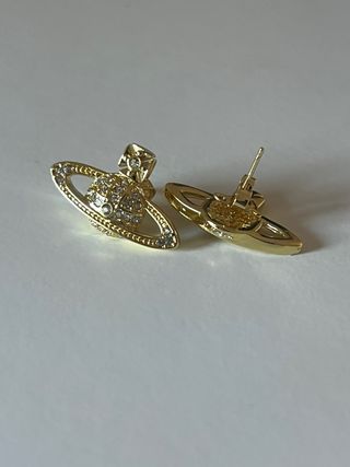 Pendientes de planeta con circonitas