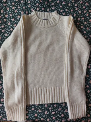 Jersey Etam blanco botones laterales