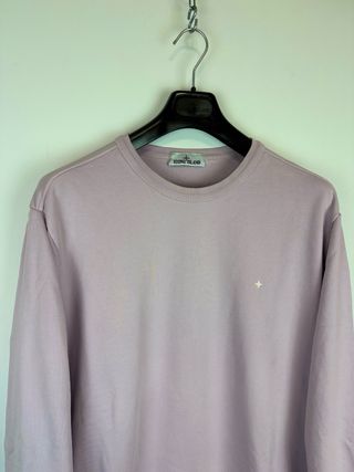 Felpa lilla Stone Island stellina