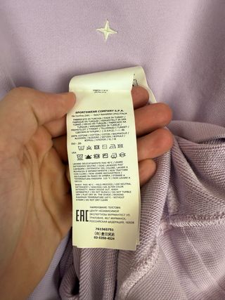 Felpa lilla Stone Island stellina