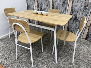 Mesa de cocina madera y metal