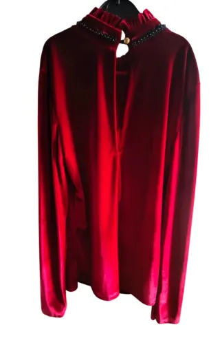 Top fiesta terciopelo