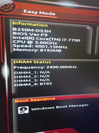 Combo procesador + Placa Base G GA-B250M-DS3 y pro