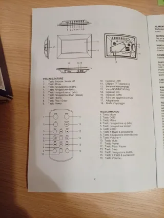 Cornice Digitale Audiola DFB 99 MP3