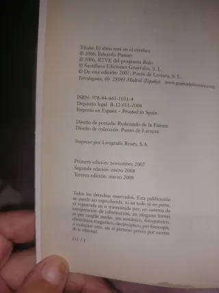 El cerebro está en el alma.