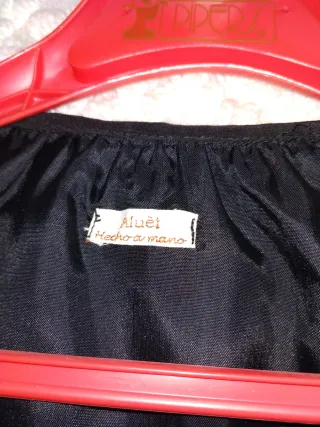 Conjunto Falda Tul Verde y Blusa Negra