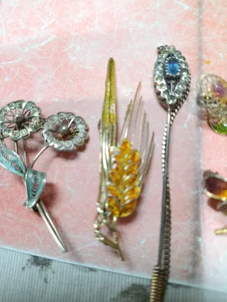 Lotto 5 spille in argento