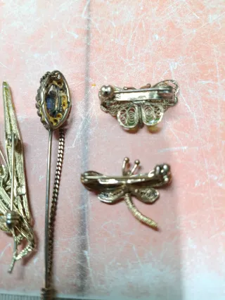 Lotto 5 spille in argento