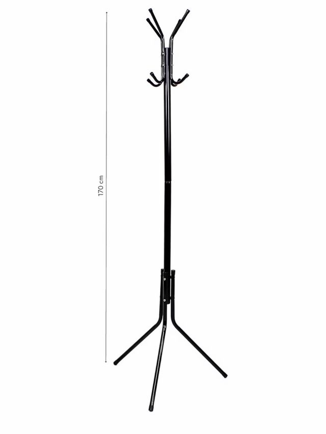 Perchero de pie Negro