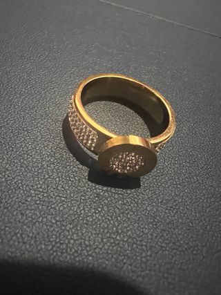 Anillo Acero Inoxidable Dorado y Plateado