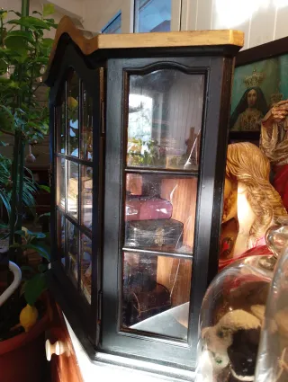 Vetrinetta vintage nero e oro