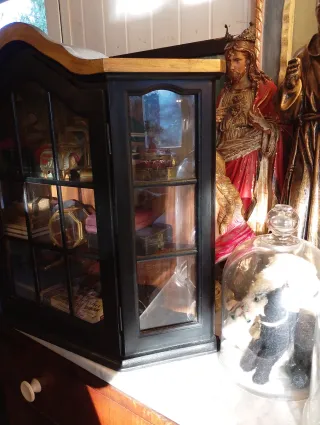 Vetrinetta vintage nero e oro