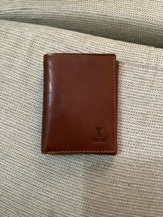 Cartera de piel Yanko marrón