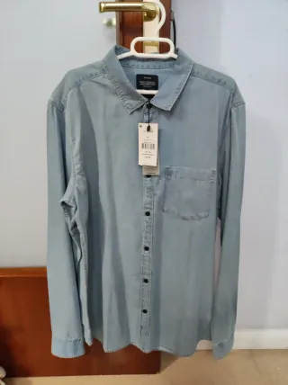 Camisa Tiffosi Hombre Talla XL Azul