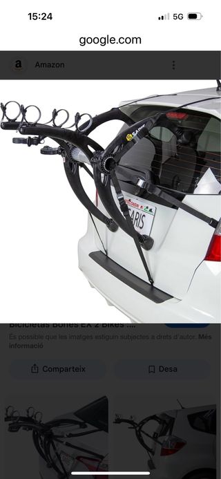 Portabicicletas Saris, adaptadores cuadro y placa