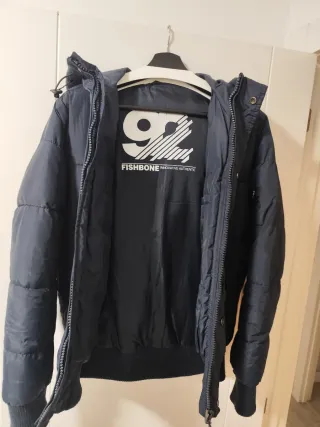 Chaqueta acolchada azul marino