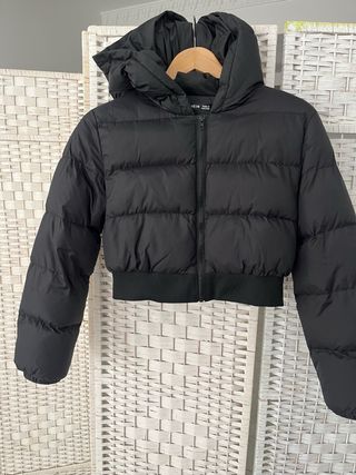 Chaqueta acolchada negra talla S