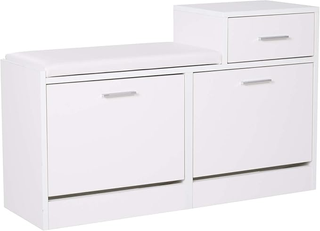 Scarpiera Moderna con Panca Imbottita per 12 Paia