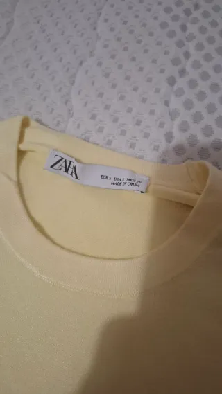 Jersey Zara Amarillo Talla S