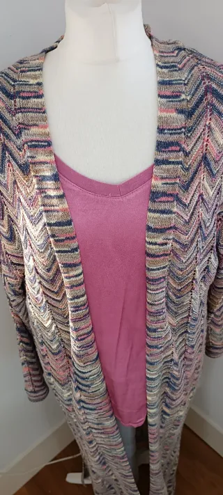 Chaqueta larga Rita Ora multicolor talla única