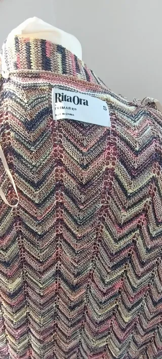 Chaqueta larga Rita Ora multicolor talla única