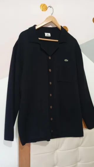 Chaqueta de punto Lacoste de color azul marino