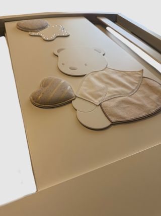 Lettino MIBB Orsetto +Materasso+ cuscino Paracolpi