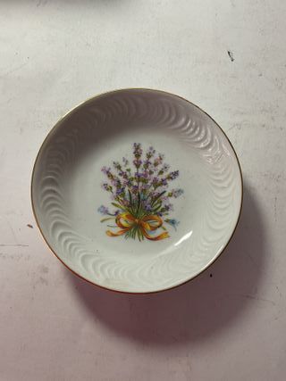 Piattino decorativo porcellana fiori