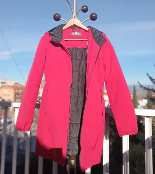 Chaqueta parka impermeable acolchada capucha, TS