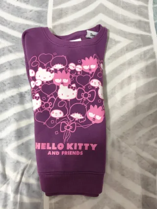 Sudadera Morada Hello Kitty Niña