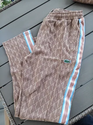 Tuta Lacoste uomo beige/marrone